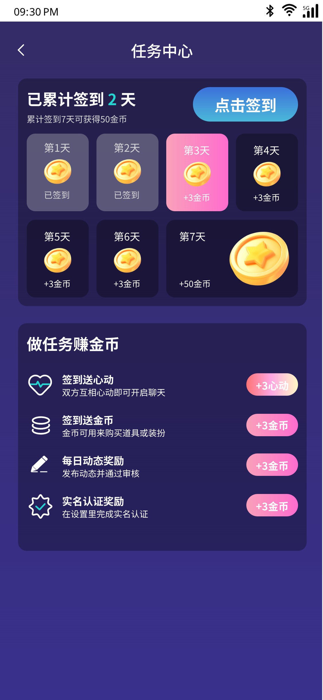 Moments Interface